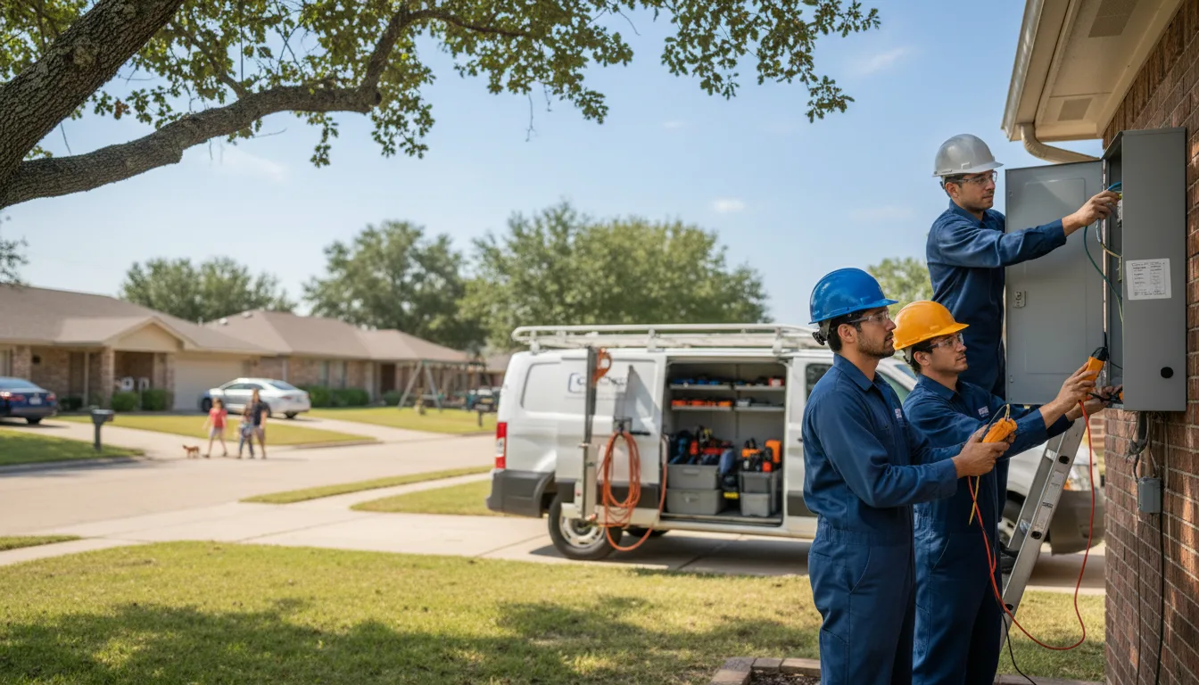 Certified electrician providing emergency electrical services in Clune, PA